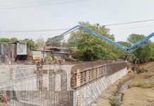 El revestimiento del cauce El Arroyo avanza más del 40% en el proyecto pluvial de la pista Juan Pablo II Avance del 40 al 48% en el proyecto de revestimiento del cauce El Arroyo
