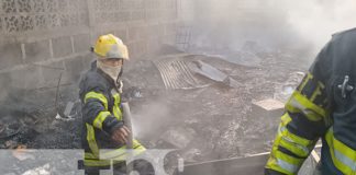 Foto: Incendio en una casa del barrio 30 de Mayo, Managua / TN8