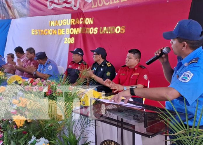Foto: Nueva estación de bomberos en Villa Progreso, Managua / TN8