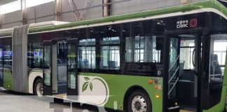 Foto: Bus Rapid Transit, modelo que podría estar en Nicaragua, desde China / TN8