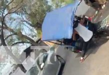 Foto: Caponera en descontrol en una calle de Managua / TN8