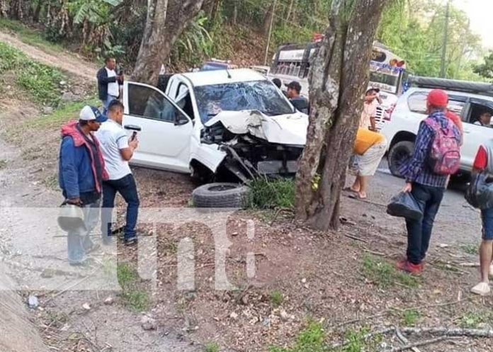 Foto: Mortal accidente en carretera Matagalpa-La Dalia / TN8