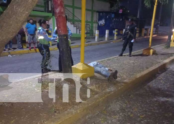 Foto: Muerte de motorizado en una calle de Matagalpa / TN8