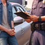 Foto: Policía aplicando una multa (imagen de IA)