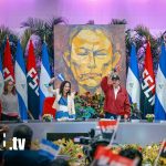 Presidente Daniel Ortega: «Los pueblos son más poderosos que los dueños de las bombas atómicas» Foto: Homenaje al Comandante Tomás Borge, presidido por el Comandante Daniel Ortega y la Vicepresidenta Rosario Murillo / TN8