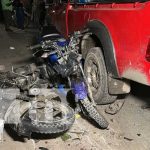 Imprudencia al volante desata un fuerte choque en Jalapa Foto: Fuerte accidente de tránsito en el sector de Teotecacinte, Jalapa / TN8