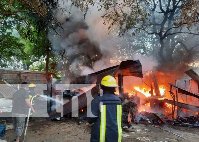 Foto: Incendio en Ciudad Belén, Managua / TN8