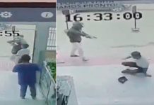 Un «lacra» ataca a guardia de seguridad luego de robar una tienda Foto: Aterrador robo en tienda /cortesía