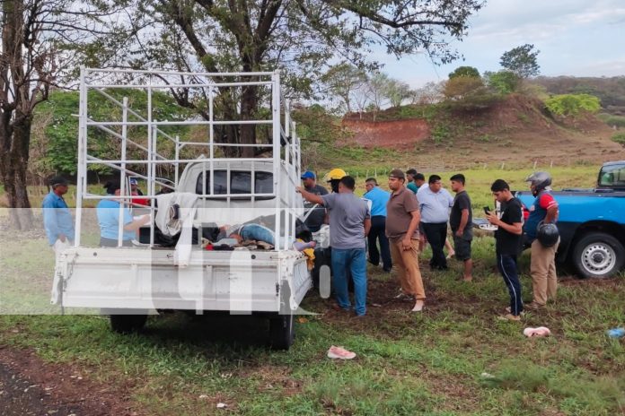 Camión se estrella contra árbol y deja 11 personas lesionadas en Acoyapa, Chontales