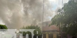 Foto: Incendio en el barrio Campo Bruce /TN8