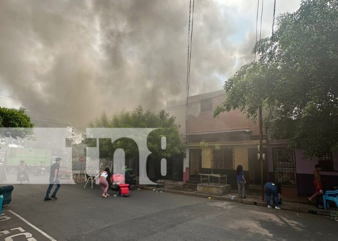 Foto: Incendio en el barrio Campo Bruce /TN8
