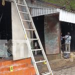 Radiotécnico se lleva el susto de su vida, por incendio en su local en Masaya Foto: Radiotécnico se lleva el susto de su vida, por incendio en su local en Masaya/TN8