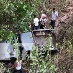 Camioneta cae en abismo en la Dalia-Matagalpa