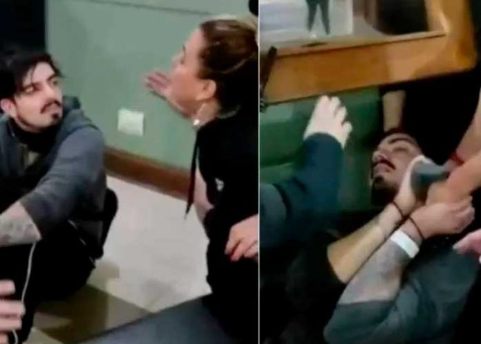 Foto: Vecinos intentan linchar a hombre que lanzó a perrito del piso 12 / Cortesía