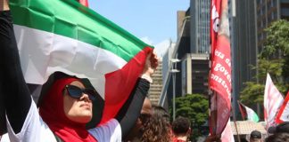 Las protestas de apoyo a Palestina se extienden a Brasil
