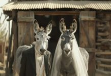 Matrimonio de Burros, una estrategia para resaltar el peligro de extinción Casan a dos burros para que no desaparezcan