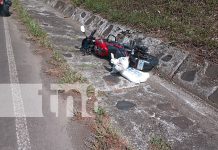 Foto: Camión invade carril y colisiona con motociclista en Villa Sandino, Chontales/TN8