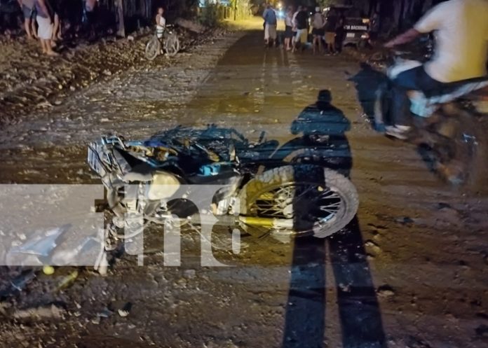 Choque entre motocicletas deja cuatro heridos en Isla de Ometepe