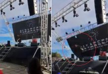 Jean Paul Olhaberry: Mago casi es aplastado por pantalla gigante (Video)