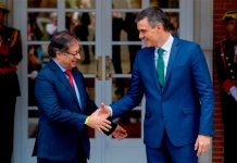 Foto: Petro muestra apoyo a España /cortesía