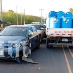 ¡Carambola de vehículos! Fallas en frenos de camión causan múltiple colisión en Managua Foto: ¡Carambola de vehículos! Fallas en frenos de camión causan múltiple colisión en Managua/TN8