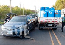 Foto: ¡Carambola de vehículos! Fallas en frenos de camión causan múltiple colisión en Managua/TN8