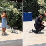 En plena propuesta de matrimonio se le "rajó" el pantalón