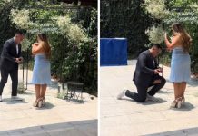 ¡Quedó en ridículo! En plena propuesta de matrimonio se le «rajó» el pantalón En plena propuesta de matrimonio se le "rajó" el pantalón