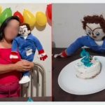 Foto: ¡Feliz cumpleaños Marcelinho! Mujer celebra a su hijo de trapo por un año más / Cortesía