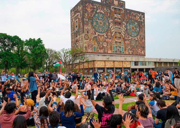 Foto: Estudiantes de México unidos por Palestina /cortesía