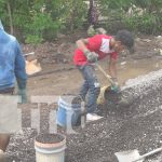 80% de avance lleva la obra de las dos piscinas en el Parque de la Familia, Estelí Visita en el Parque de la Familia de Estelí