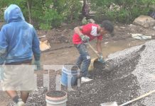 80% de avance lleva la obra de las dos piscinas en el Parque de la Familia, Estelí Visita en el Parque de la Familia de Estelí