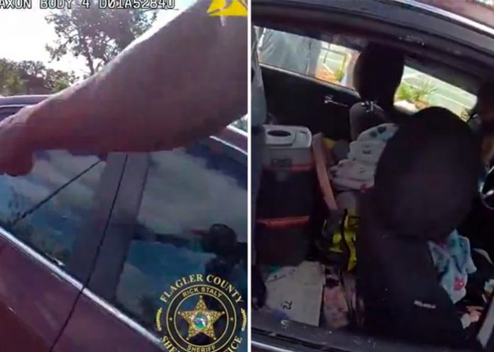Foto: Policía de Florida rescata a bebé que quedó encerrado en un carro / Cortesía