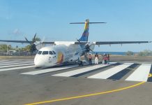 Foto:Avión pierde el tren de aterrizaje delantero en Colombia/Cortesía