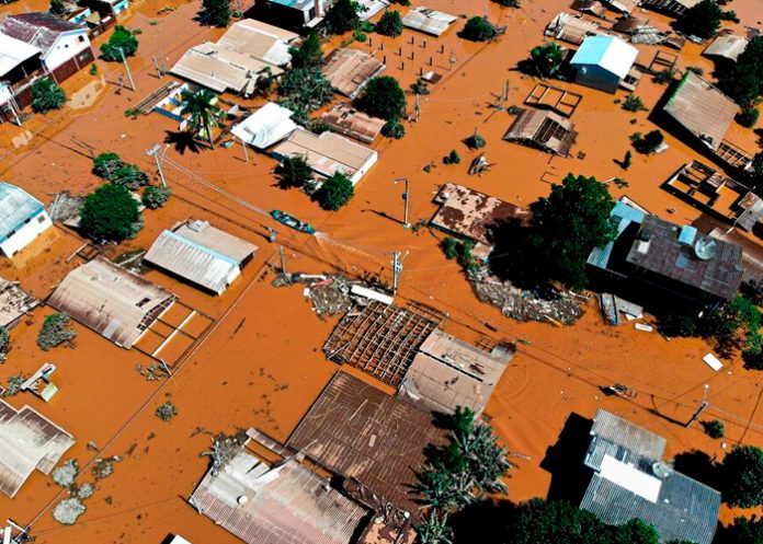 Foto: Fuertes inundaciones en Brasil /cortesía
