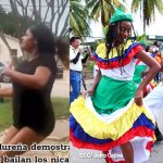 Hondureña que se burla del baile  Palo de Mayo