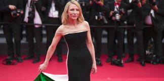 Famosa actriz luce un vestido en apoyo a Palestina