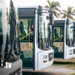 Un trato más humano: Capacitaciones a transportistas de Nicaragua Foto: Presidente Daniel Ortega y Vicepresidenta Rosario Murllo, en acto de entrega de 250 nuevos buses chinos a Nicaragua / TN8