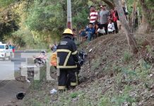 Foto: Trágico accidente deja a una motociclista fallecida en la carretera de Tisma a Masaya/TN8