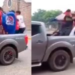 Foto: Chavalos se desmarimban /cortesía