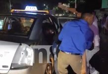 Impactadas por una rastra en Managua
