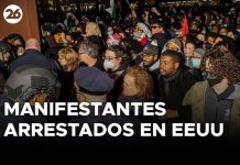 Más de 2.400 detenidos en manifestaciones antisionistas en EE.UU.