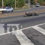 Foto: Motociclista y su acompañante en estado grave tras perder el control en El Crucero/TN8