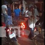 Bien «bolo» impacta frontalmente contra una moto en Rivas Foto: Choque de motociclista en Rivas / TN8