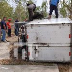 Foto: Aparatoso accidente de tránsito con un camión en la Carretera a Malacatoya / TN8
