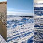 ¡Increíble! Olas se congelan por el frío extremo que azota Argentina Foto: Frio extremo en Argentina /cortesía