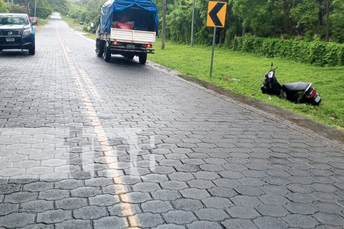 Foto: Accidente de tránsito deja a una mujer herida en Moyogalpa, Isla de Ometepe/TN8