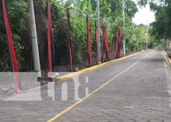 Obras de adoquinamiento en Ometepe