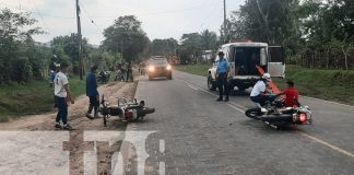 Foto: Motociclista lesionado en accidente en el empalme de la comunidad Santa Cruz, Jalapa/TN8