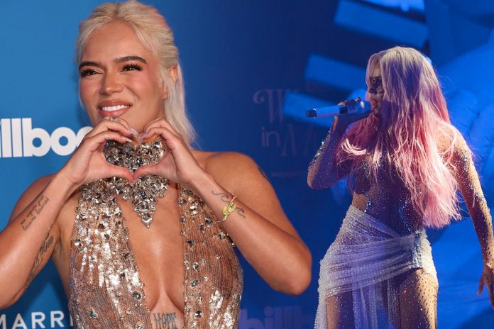 Foto: Desde Suiza, Karol G recibe el premio Mujer del Año con un poderoso mensaje / Cortesía